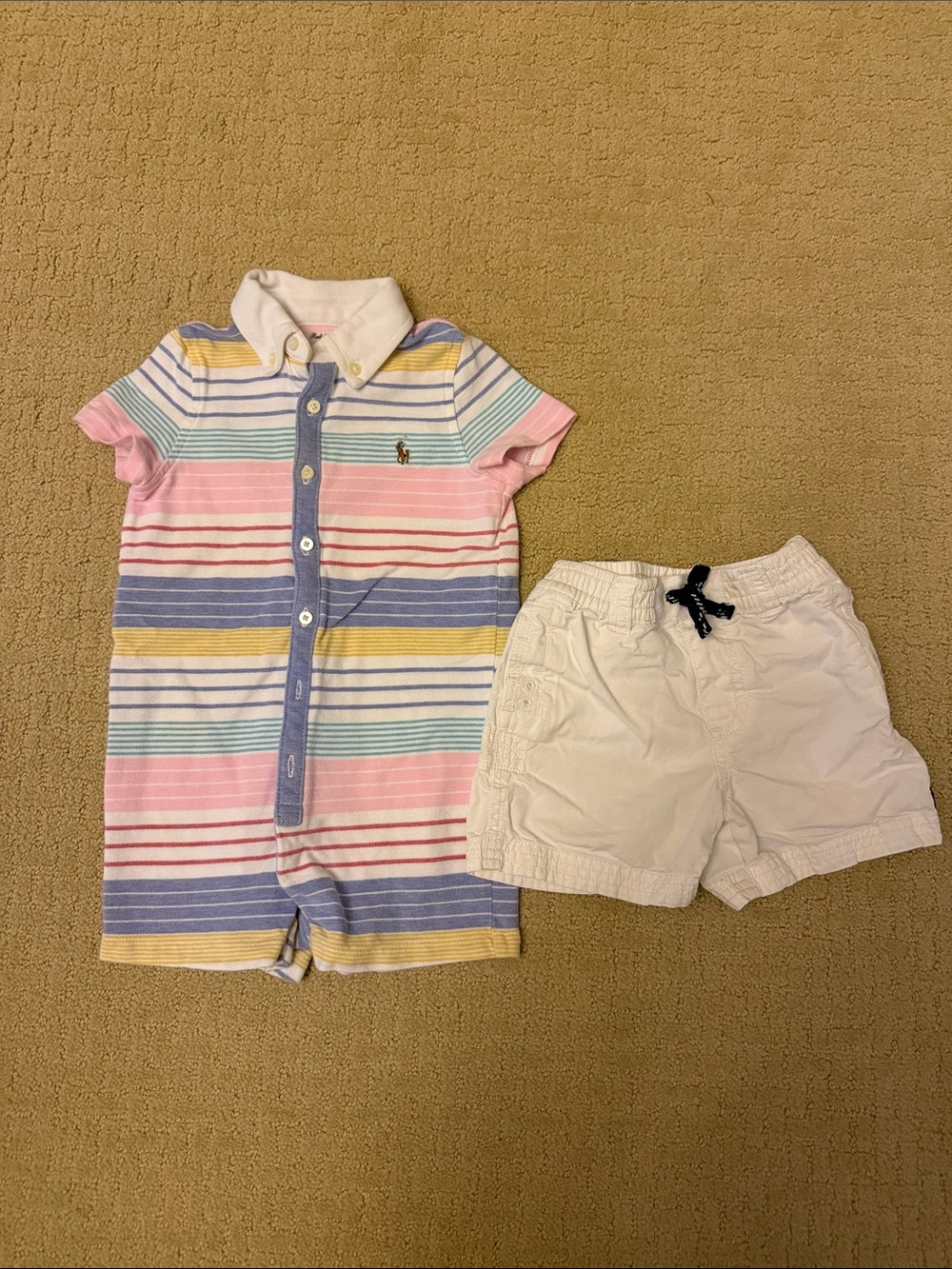 Ralph Lauren 18 months one piece and shorts